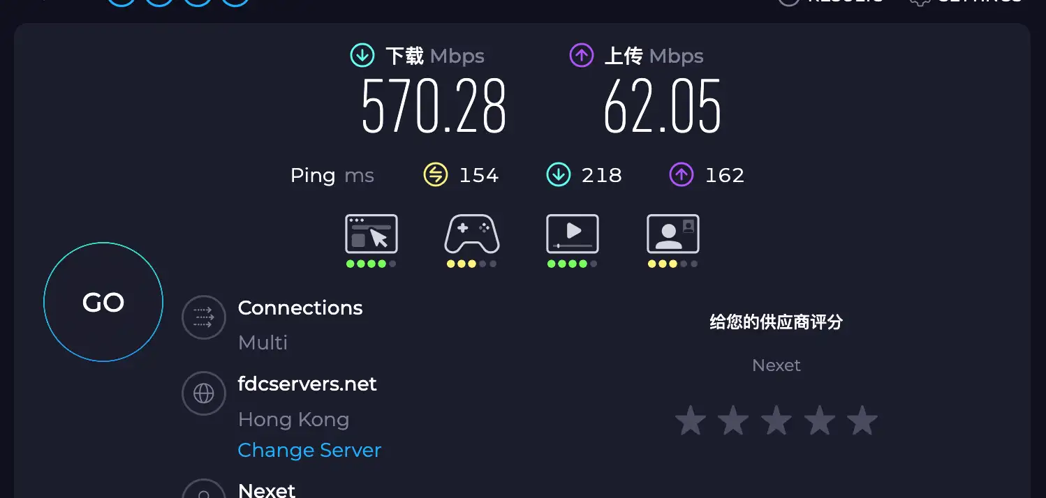 SpeedTest速度截图